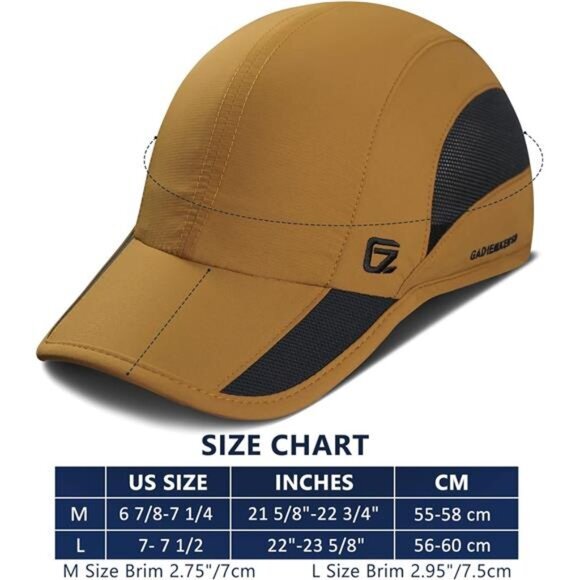 Unisex Women Mens Brown Quick Dry Run Sports Hat Cooling Breathable Mesh‎ Cap - Picture 5 of 6